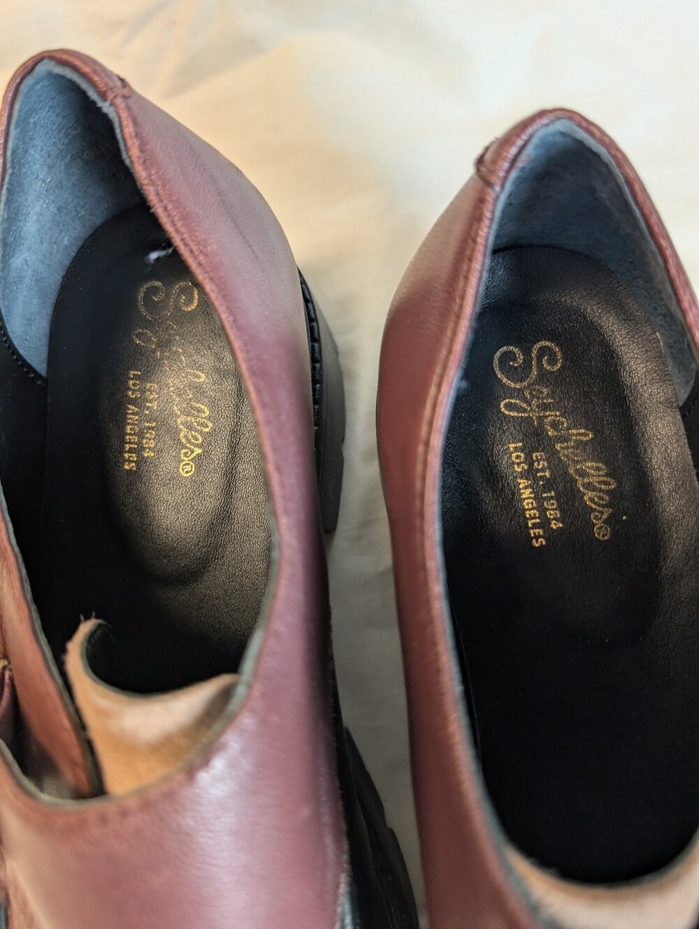 NWOB Seychelles Catch Me Platform Monk Strap Leather Loafers Burgandy 8 NWOB - Picture 6 of 9